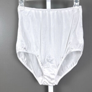 Vintage NOS Bestform Panties Size 10 White Semi Sheer Nylon High Waist Brief